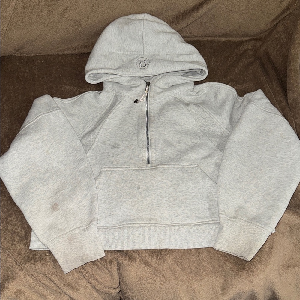 Lululemon flawed grey scuba w/stains treated once